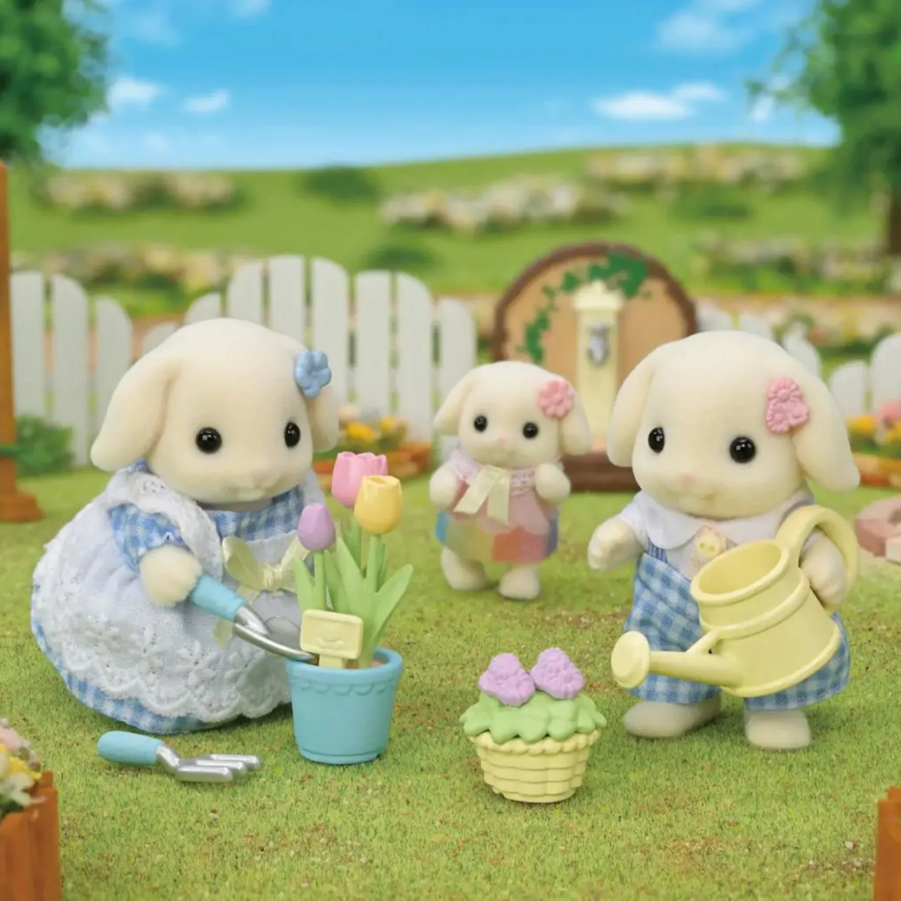 Sylvanian Families Tuin En Bloemen Hangoorkonijn Broer&Zus