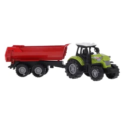 Tractor Met Aanhanger Rood Licht En Geluid