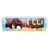Tractor Roadmax Met Achteraanhanger En 3 Boomstammen