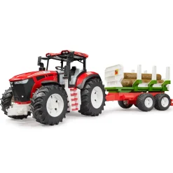 Tractor Roadmax Met Achteraanhanger En 3 Boomstammen