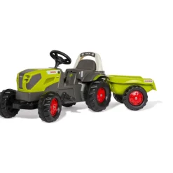 Tractor Rolly Kid Claas Axos Met Aanhanger en Sche