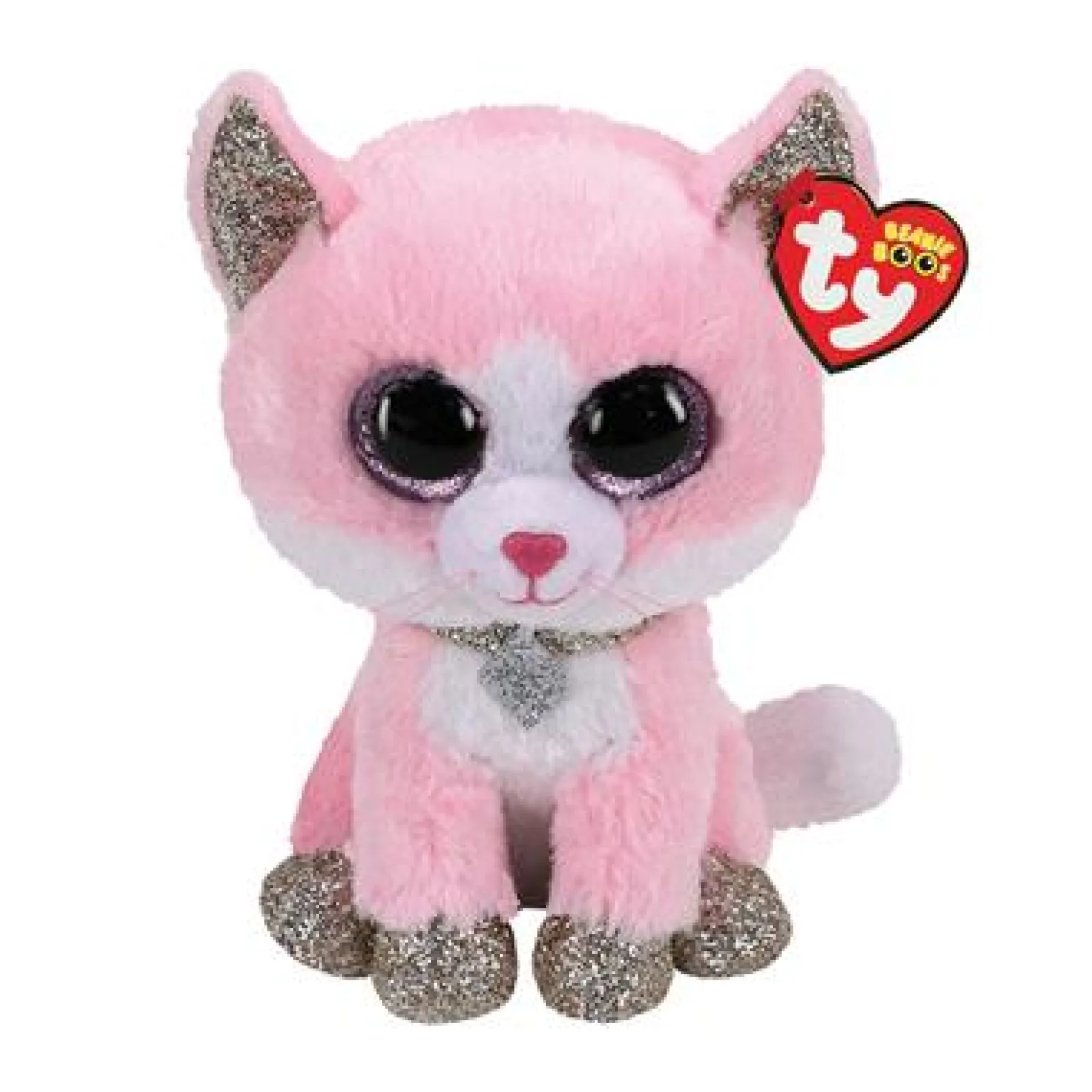 Ty Beanie Boo Fiona Pink Cat 24 Cm