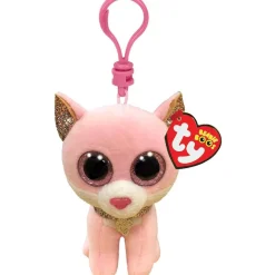 Ty Beanie Boo Sleutelhanger Fiona Pink Cat