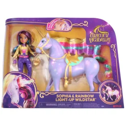 Unicorn Academy Gift Set Unicorn Wildstar Rainbow Light Up & Pop Sophia