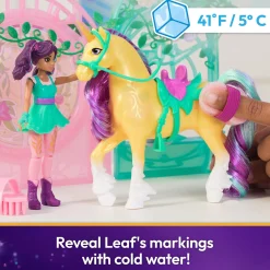 Unicorn Academy Pop Ava & Unicorn Leaf Stal Set