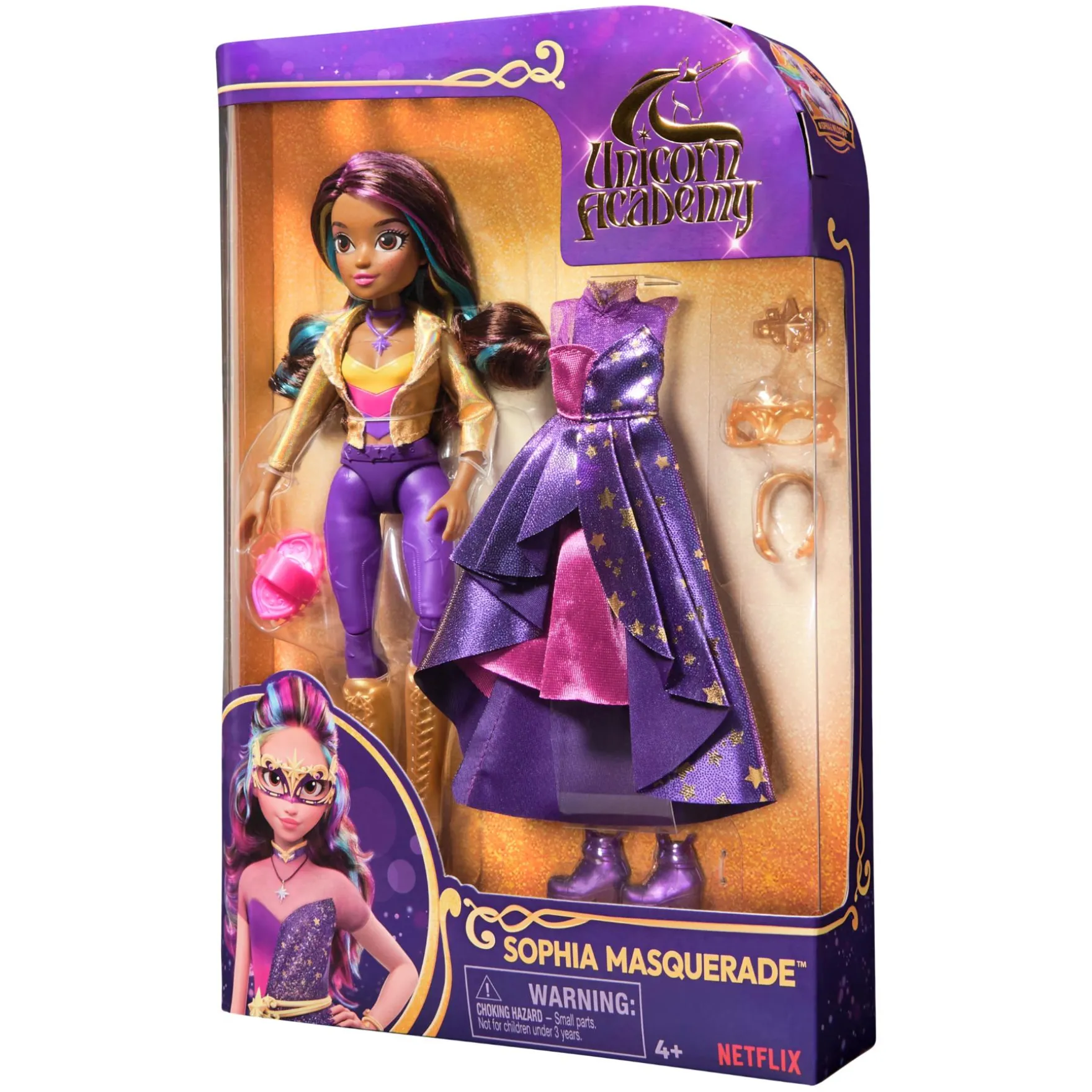 Unicorn Academy Pop Deluxe Sophia Gemaskerd Bal 24 Cm