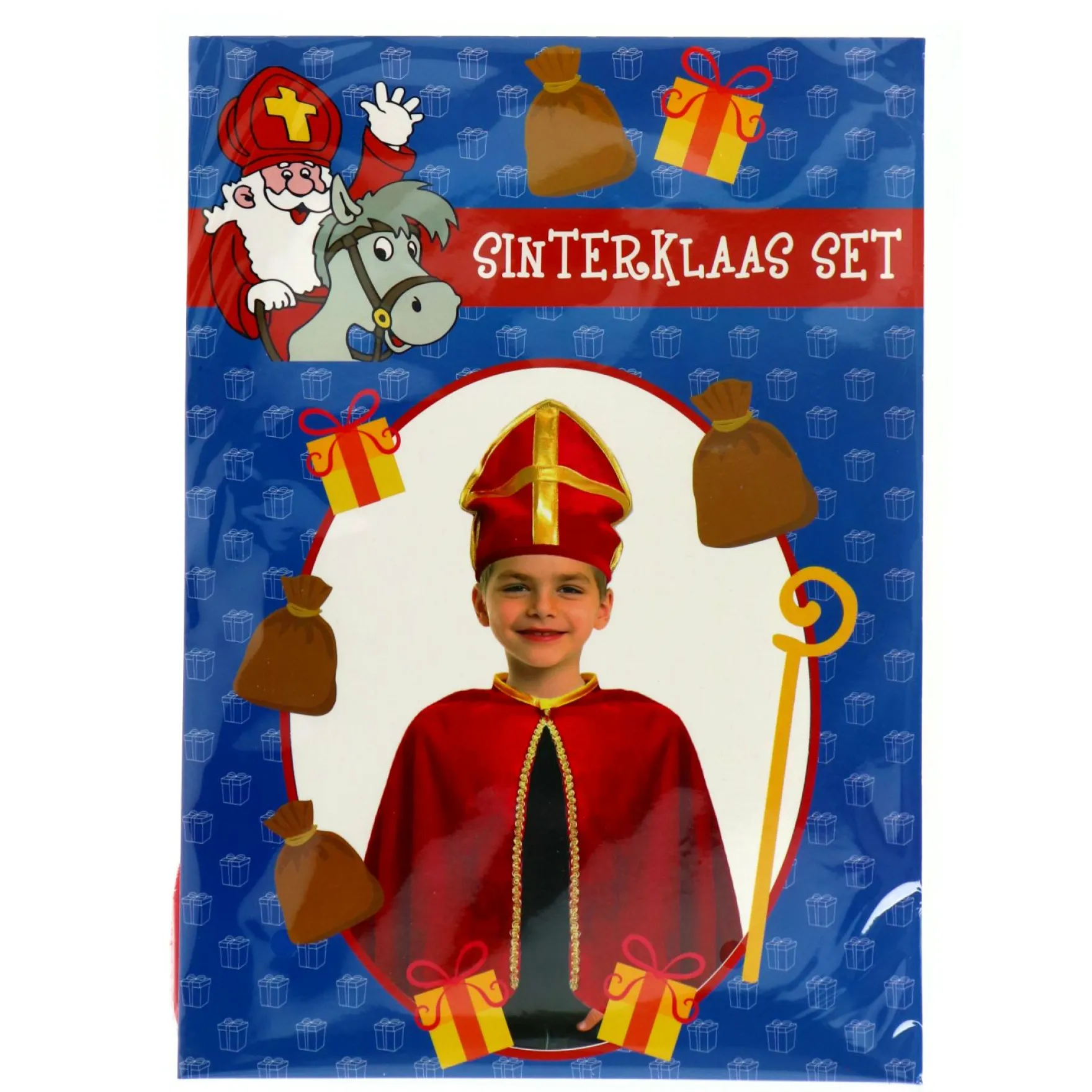 Verkleedset Sinterklaas Cape Met Mijter 1 Maat