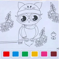 Verven met water 15 sheets met kwast