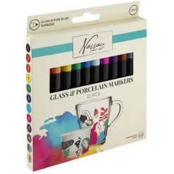 Viltstiften Glas en Porselein 12 Stuks