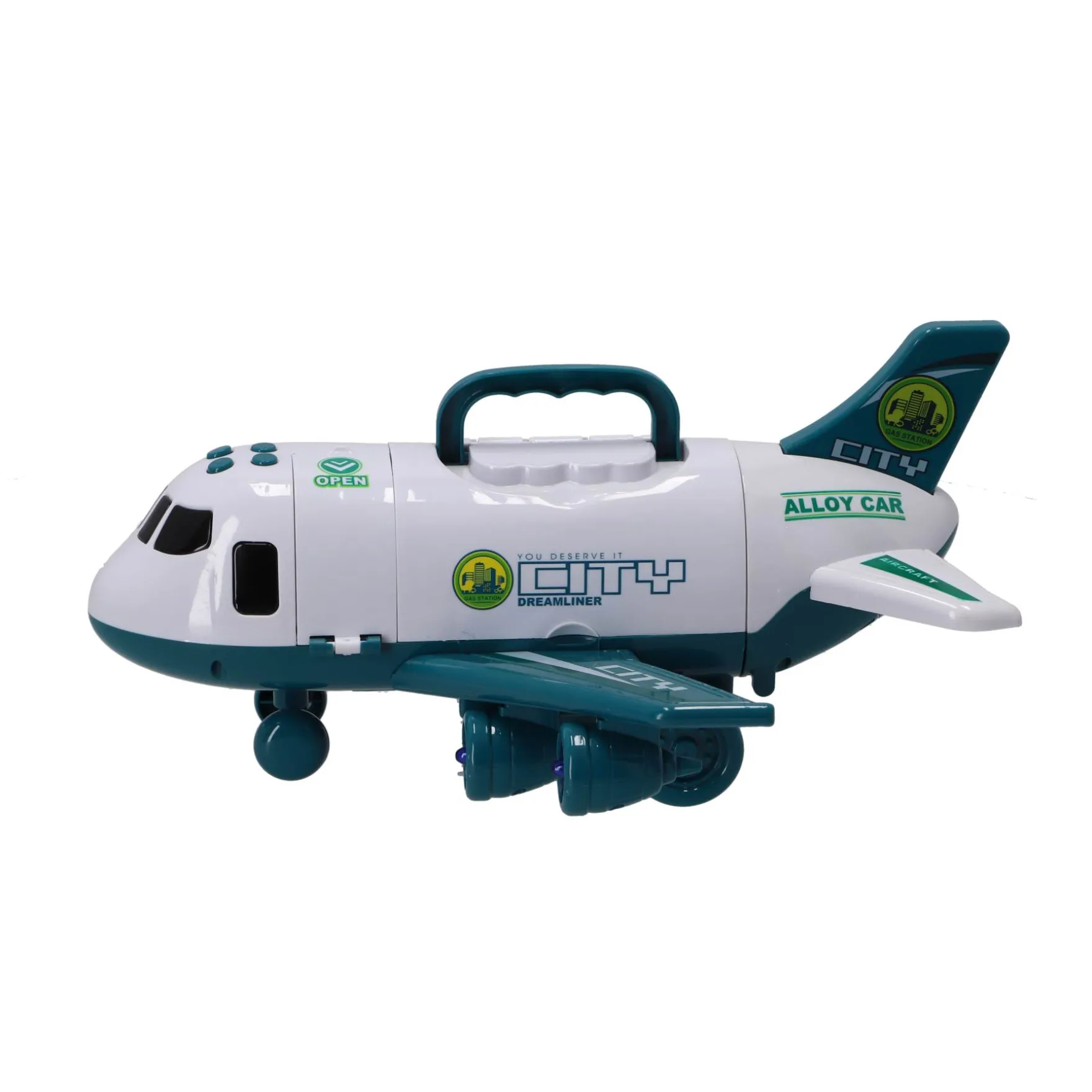 Vliegtuig city dreamliner met licht en geluid