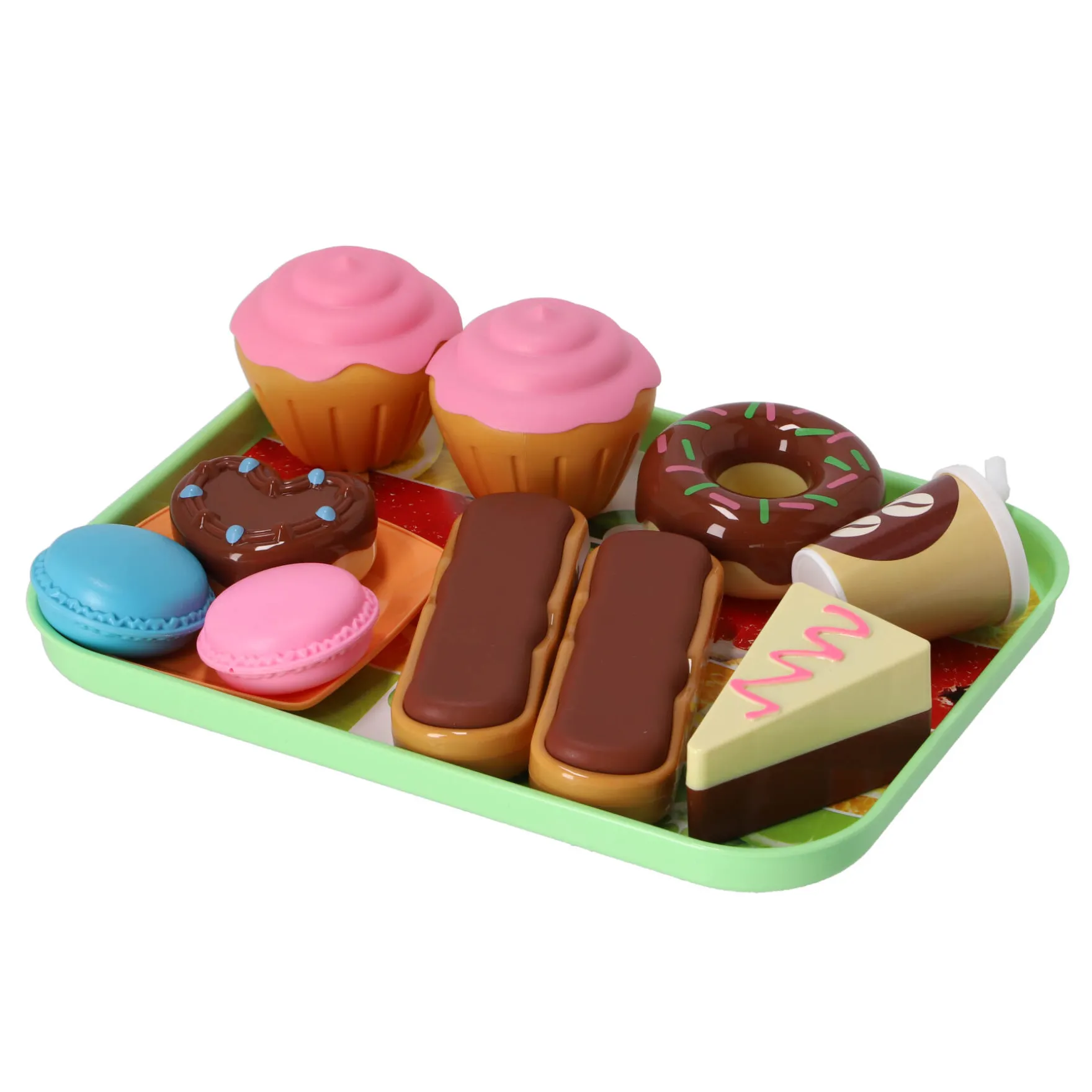 Voedselset donut en macaron