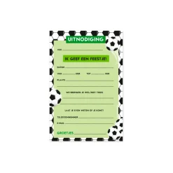 Voetbal Uitnodigingskaarten