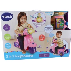 Vtech Baby 2 in 1 Loopscooter roze