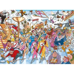 Wasgij Mystery Puzzel Winterspelen 1000 Stukjes