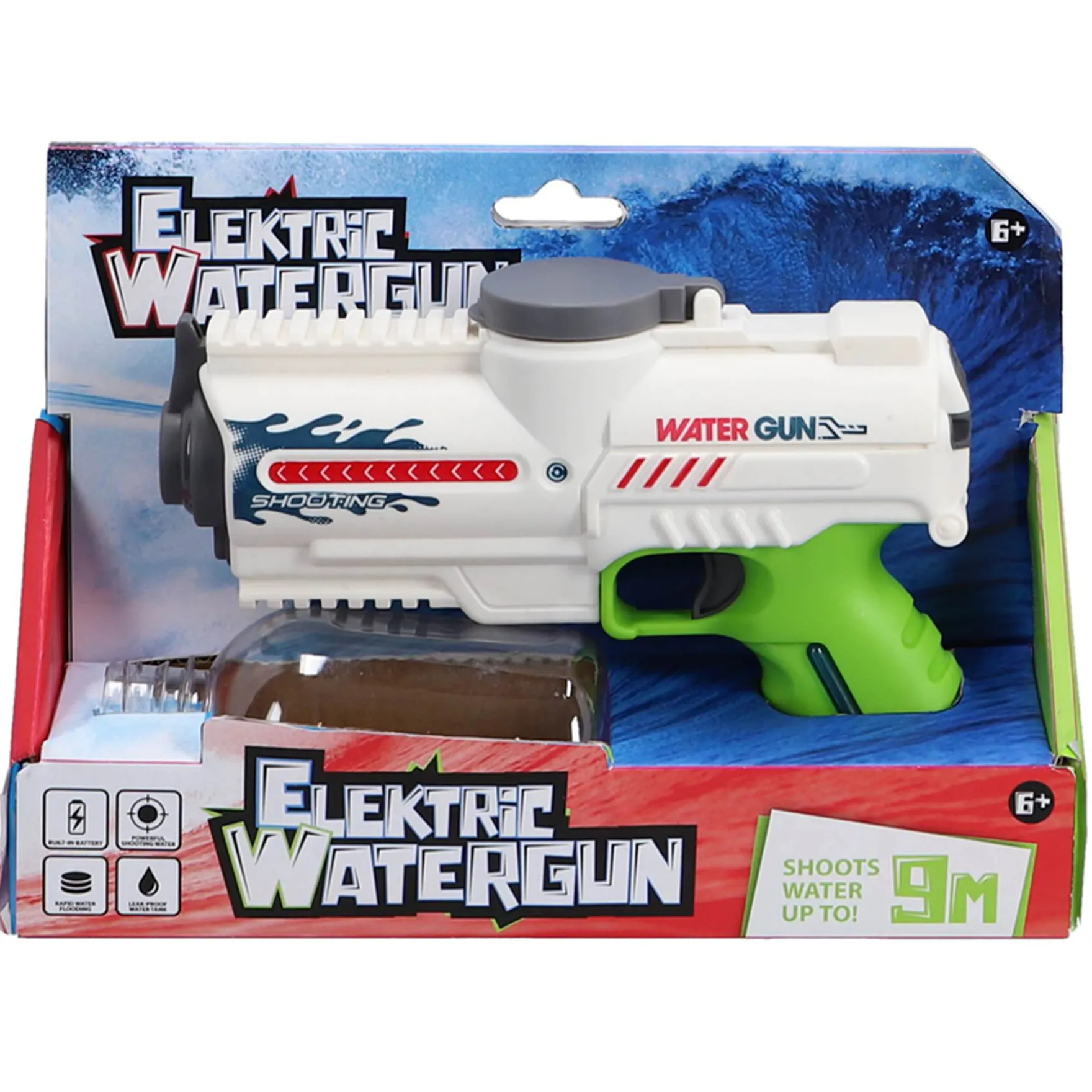 Waterpistool Elektrisch 18 cm (usb) assorti