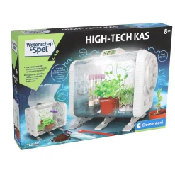 Wetenschap plantenkas met temperatuur meter