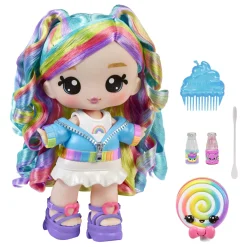 Yummiland Large Doll + Lipgloss Pet Rainbow  Skyler Rainbow Belt