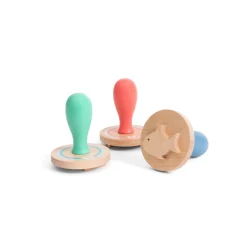 Zand stempelvormen hout 3 stuks BS toys