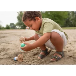 Zand stempelvormen hout 3 stuks BS toys